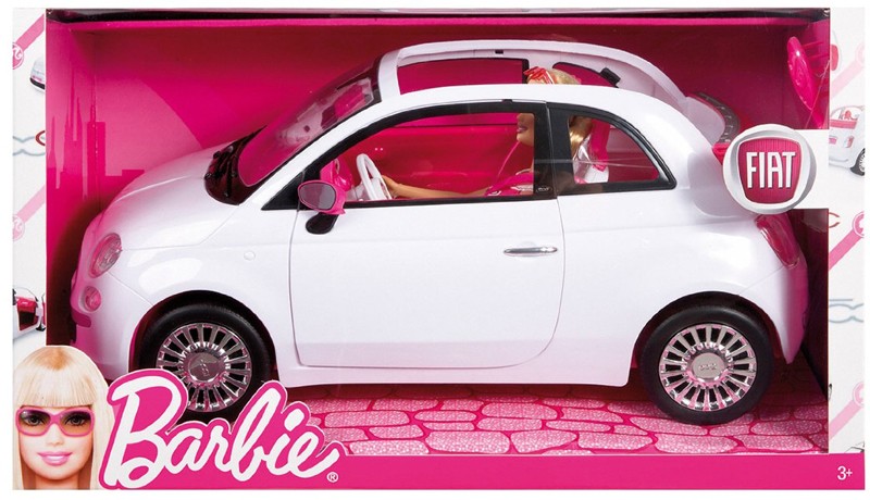 Auto Fiat 500 Di Barbie Bianca - Clicca l'immagine per chiudere