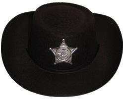 Cappello Sceriffo Bambino Nero
