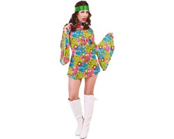 Costume Hippie Donna Flower Power