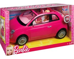 Auto Fiat 500 Di Barbie Rosa