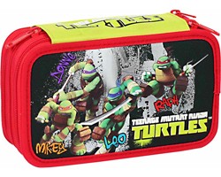 Astuccio Triplo Turtles Rosso